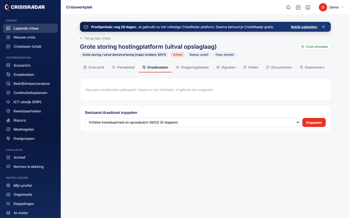 Draaiboek per fase